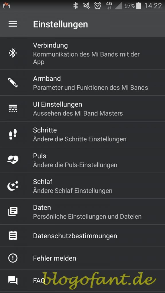 Mi Band Master - Die App für das Mi Band 44 MiBandMaster Einstellungen 2