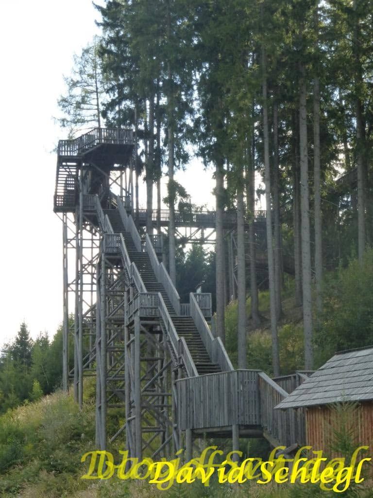 Der Wipfelwanderweg - Wandern über den Wipfeln von Rachau im Murtal 46 Rachau Einstieg