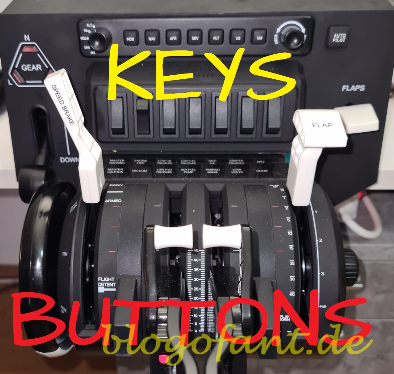 Honeycomb Bravo Throttle Quadrant - Key Maps / Button Maps 2 HBTQ BTN