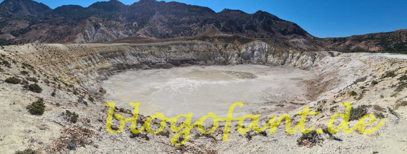 Découvrez l'île enchanteresse de Nisyros - conseil d'initié dans le Dodécanèse grec 9 Vulkan auf der Insel Nisyros